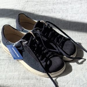 Birkenstock Navy and Cream Sneakers